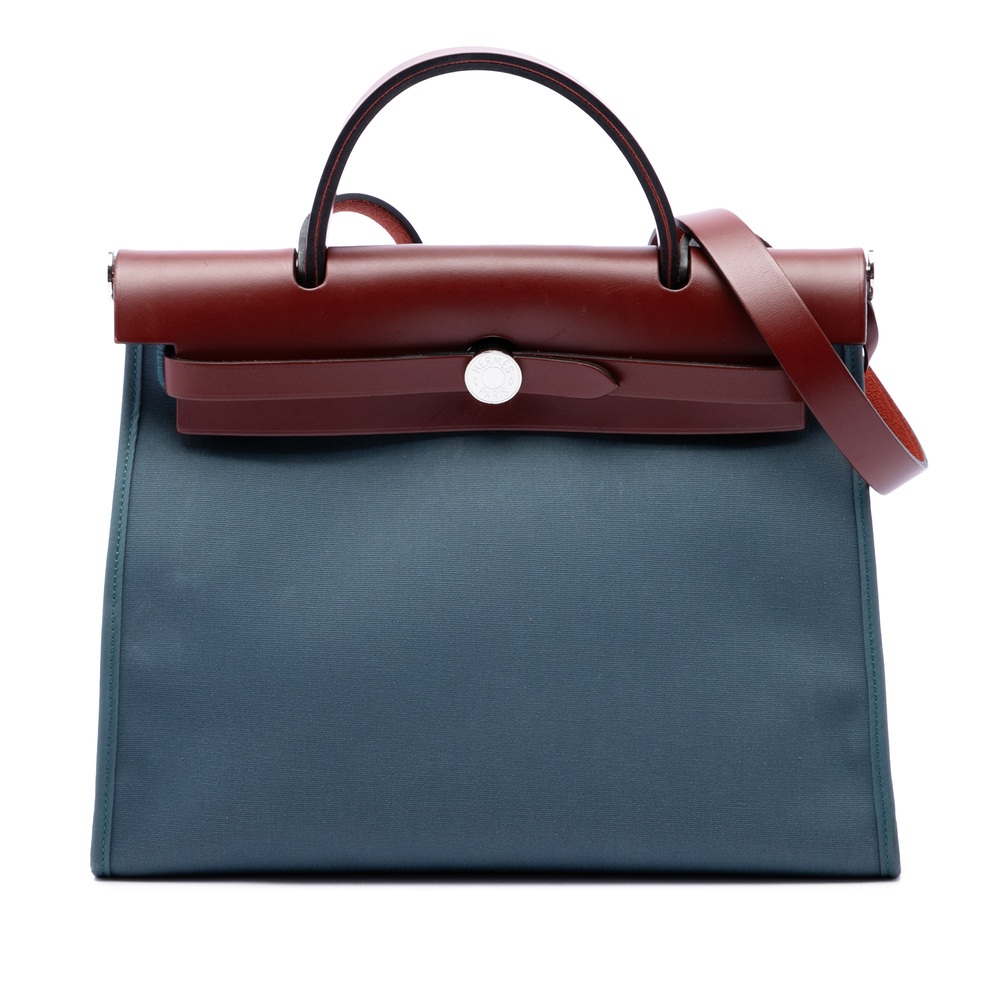 Pre-Loved Hermes Toile Herbag Zip 31